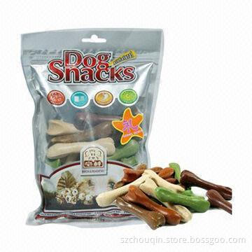 Dog and Cat Food Bag with Zipper, Stand Up and Side Gusset, Light Proof and Moisture Proof, Less MOQ